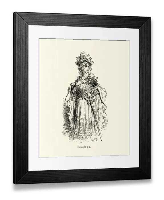 Framed Print : The Dandy prince. Orlando Furioso, fantasy Framed Print : The Dandy prince. Orlando Furioso, fantasy