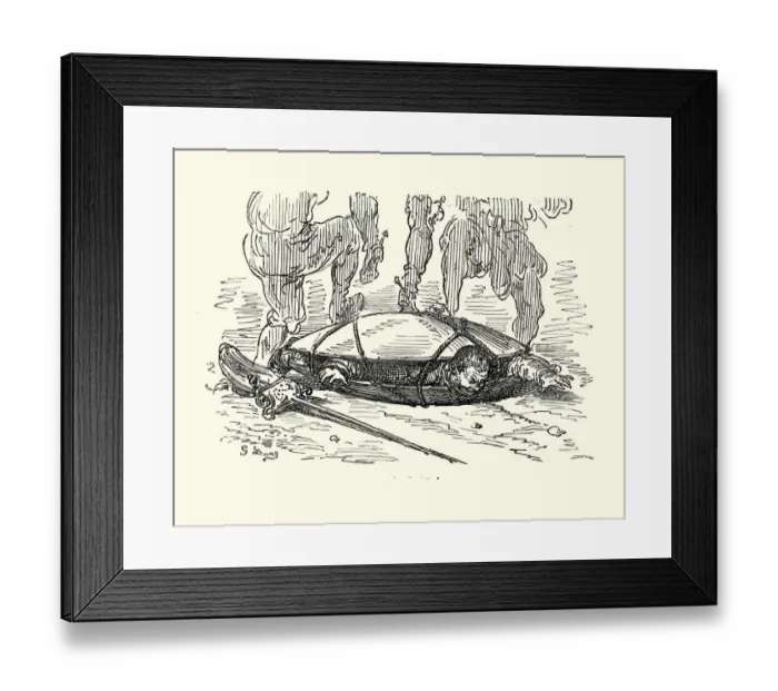 Framed Print : Don Quixote, Sancho Panza set upon Framed Print : Don Quixote, Sancho Panza set upon