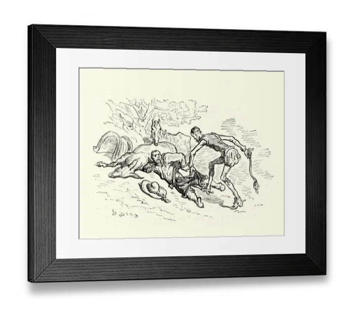 Framed Print : Don Quixote and Sancho Framed Print : Don Quixote and Sancho