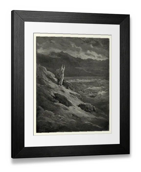 Framed Print : Miltons Paradise Lost - They beseech, That Moses