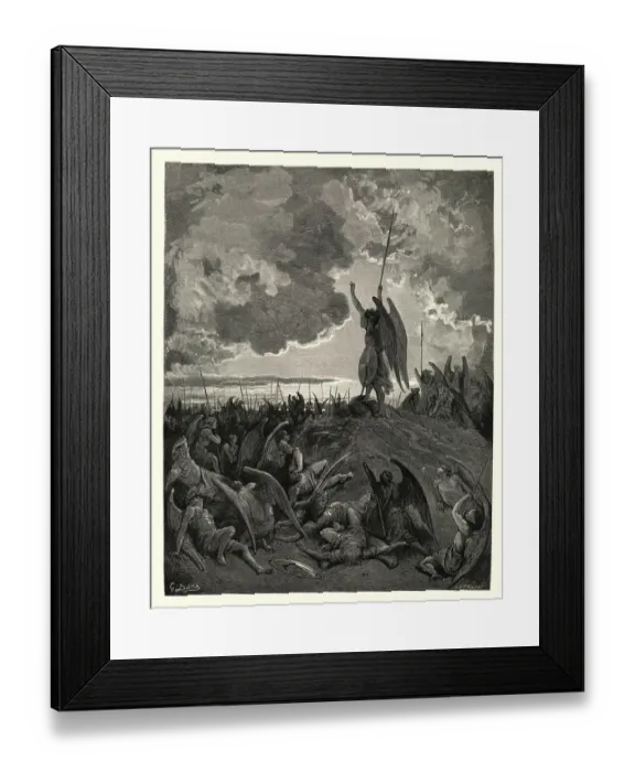 Framed Print : Miltons Paradise Lost - They heard, and were abashed Framed Print : Miltons Paradise Lost - They heard, and were abashed