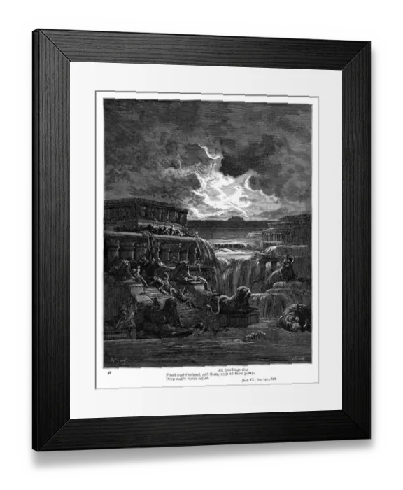 Framed Print : All dwelling flood overwhelmed 1885 Framed Print : All dwelling flood overwhelmed 1885