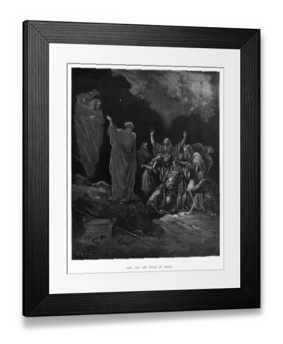 Framed Print : Saul and the witch of Endor 1870 Framed Print : Saul and the witch of Endor 1870