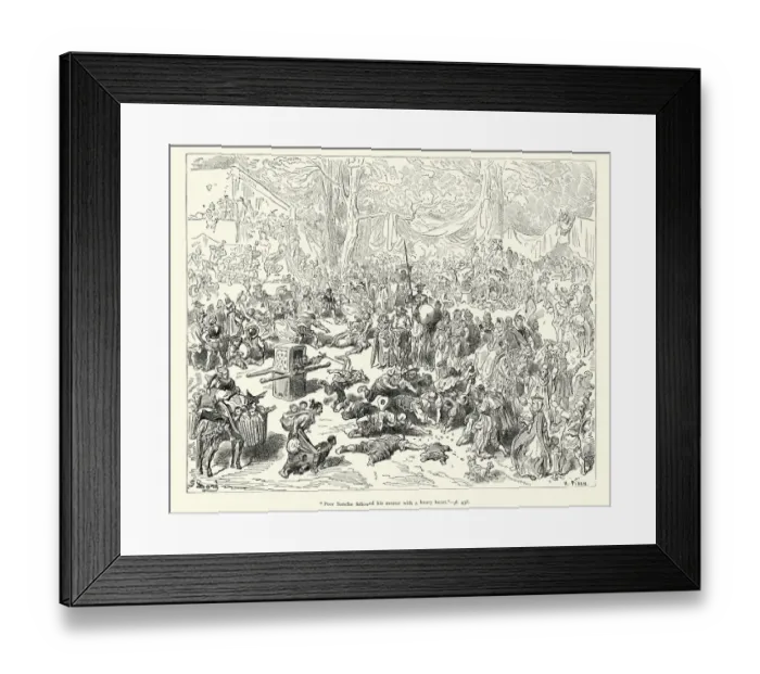 Framed Print : Don Quixote Poor Sancho followed his master