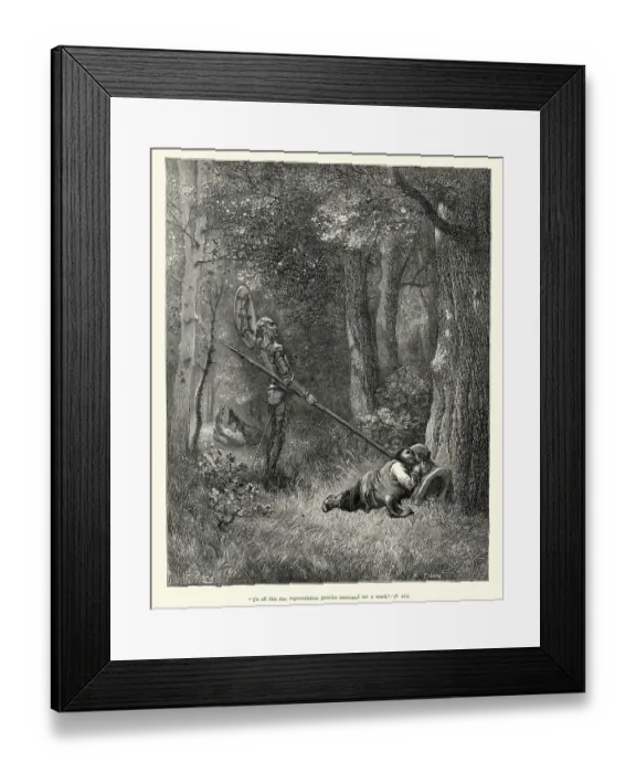Framed Print : Don Quixote - Sancho answered not a word Framed Print : Don Quixote - Sancho answered not a word