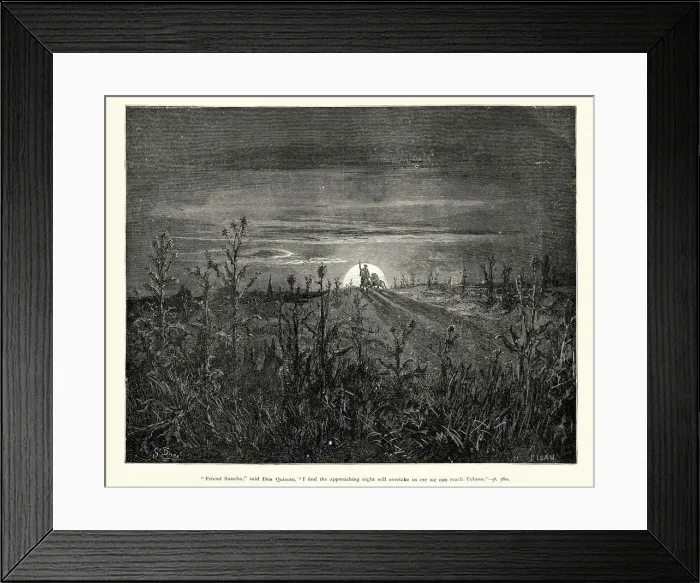 Framed Print : Don Quixote - Friend Sancho