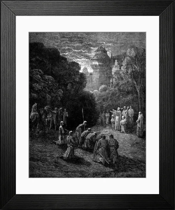 Framed Print : blessing of crusade