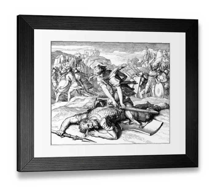 Framed Print : David and Goliath Framed Print : David and Goliath