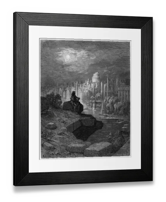 Framed Print : Victorian London - The New Zealander Framed Print : Victorian London - The New Zealander
