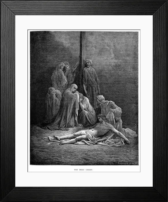 Framed Print : The Dead Christ Framed Print : The Dead Christ