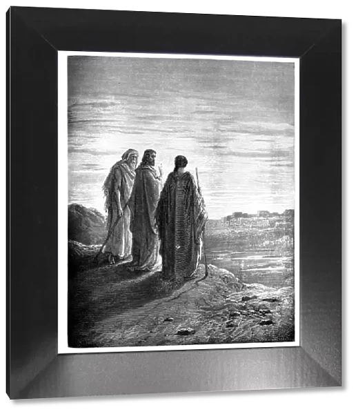 Jesus and the Disciples going to Emmaus