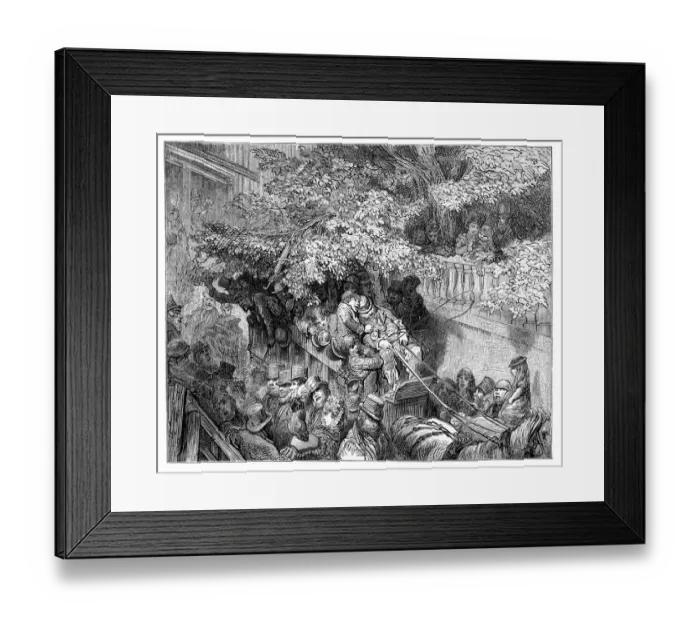Framed Print : Victorian London - Caught in the Branches Framed Print : Victorian London - Caught in the Branches