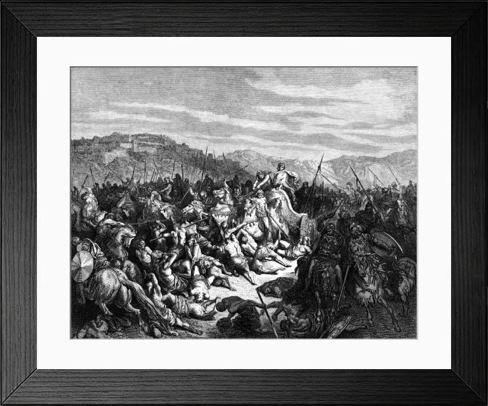 Framed Print : Slaughter of the Syrians Framed Print : Slaughter of the Syrians