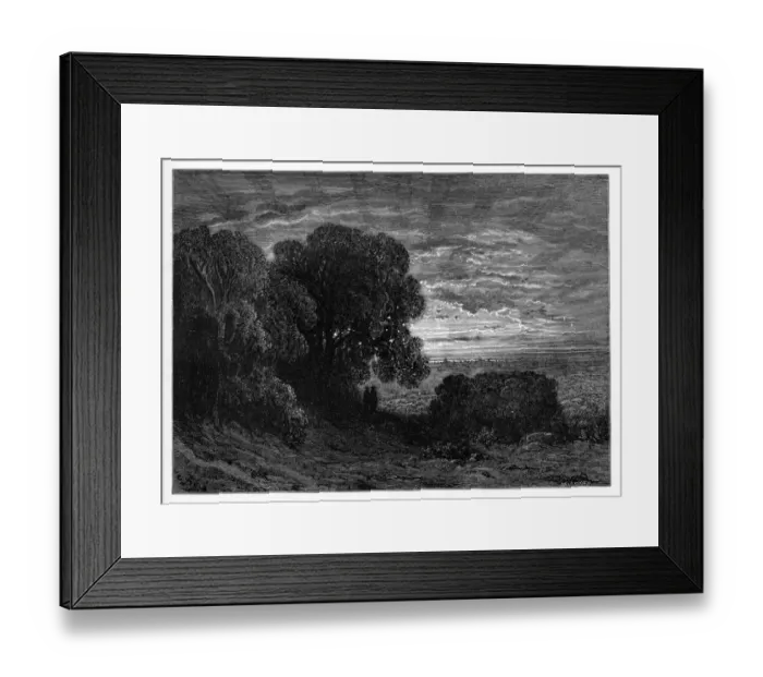 Framed Print : Victorian London - Two Pilgrims at Highgate Framed Print : Victorian London - Two Pilgrims at Highgate
