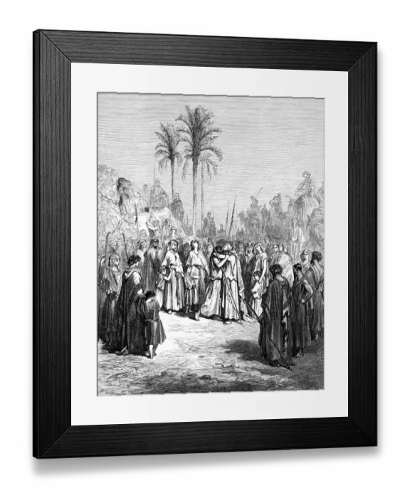 Framed Print : Jacob and Esau meet again Framed Print : Jacob and Esau meet again