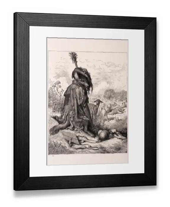 Framed Print : Wolf turned shepherd Framed Print : Wolf turned shepherd