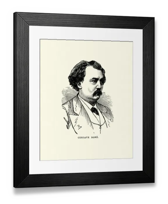 Framed Print : Gustave Dore, French artist, 19th Century Framed Print : Gustave Dore, French artist, 19th Century