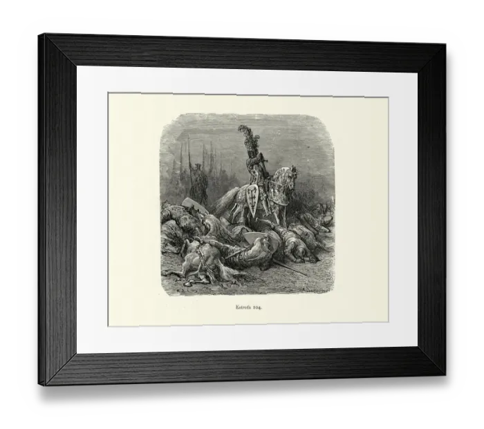 Framed Print : Medieval knight victorious on the battlefield Framed Print : Medieval knight victorious on the battlefield