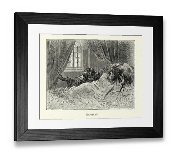 Framed Print : Princes enchanted sleep disturbed. Orlando Furioso Framed Print : Princes enchanted sleep disturbed. Orlando Furioso