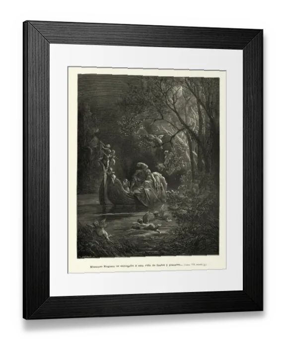 Framed Print : This life of parties and pleasures. Orlando Furioso Framed Print : This life of parties and pleasures. Orlando Furioso