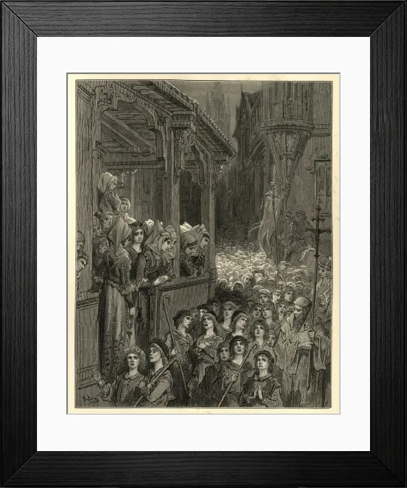 Framed Print : History of Crusades, The Childrens Crusade Framed Print : History of Crusades, The Childrens Crusade