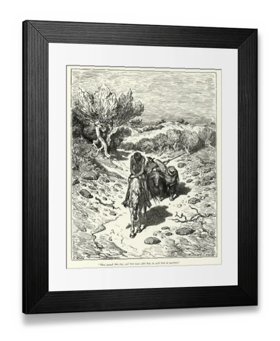 Framed Print : Don Quixote, They passed that day, and four more Framed Print : Don Quixote, They passed that day, and four more