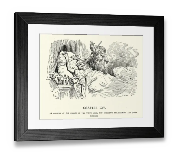 Framed Print : Don Quixote, Knight of the White Moon Framed Print : Don Quixote, Knight of the White Moon