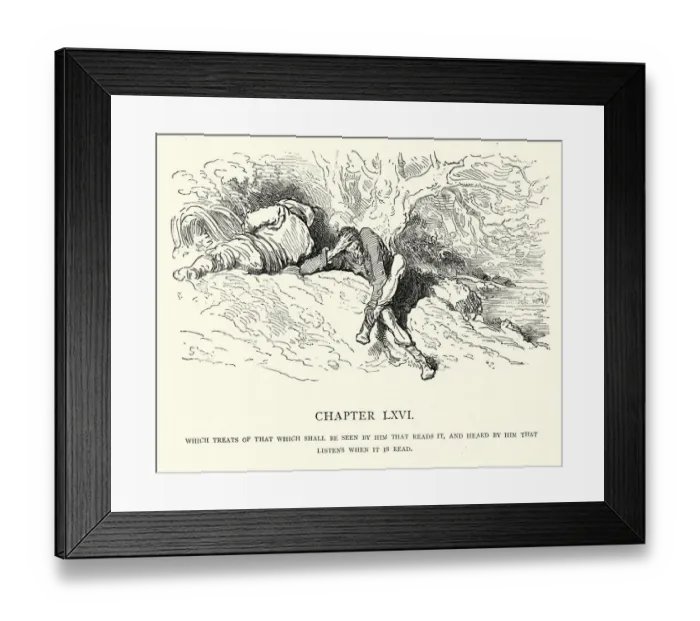 Framed Print : Don Quixote deep in thought Framed Print : Don Quixote deep in thought