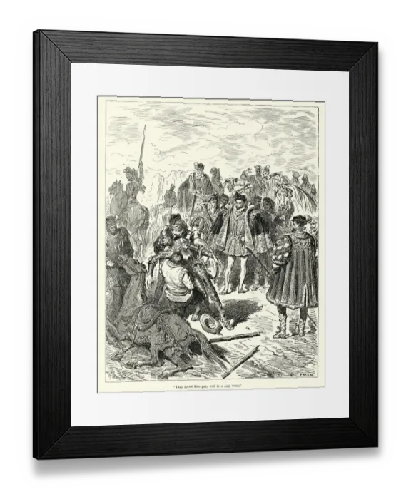 Framed Print : Don Quixote, They found him pale, in a cold seat