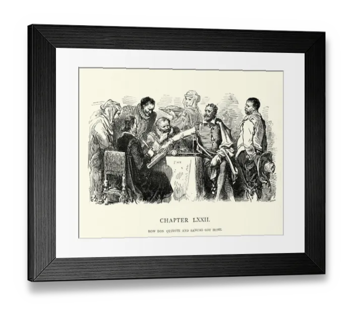Framed Print : How Don Quixote and Sancho got home Framed Print : How Don Quixote and Sancho got home