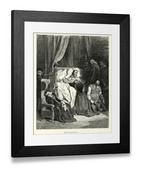 Framed Print : The Death of Don Quixote Framed Print : The Death of Don Quixote