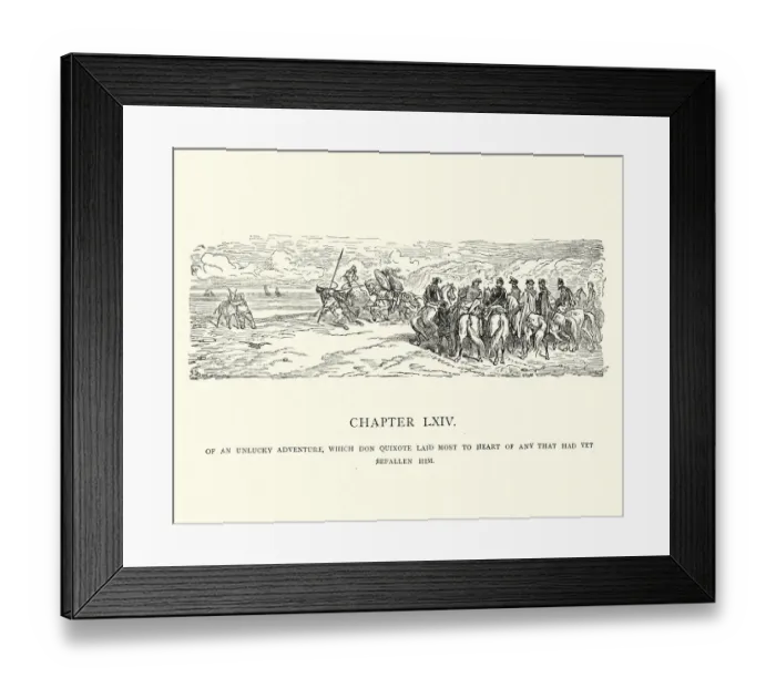Framed Print : Don Quixote, an unlucky adventure Framed Print : Don Quixote, an unlucky adventure