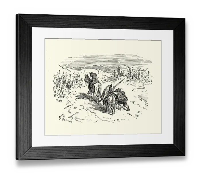 Framed Print : Don Quixote and Sancho Framed Print : Don Quixote and Sancho