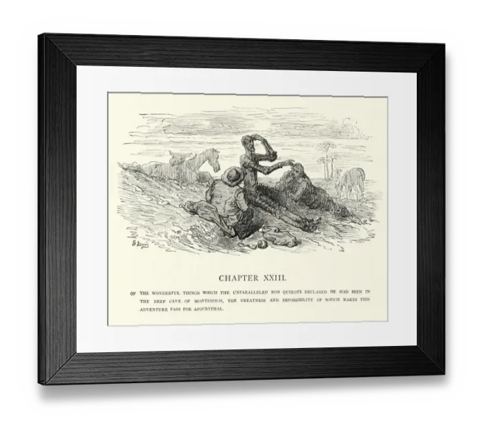 Framed Print : Don Quixote, Of the wonderful things Framed Print : Don Quixote, Of the wonderful things