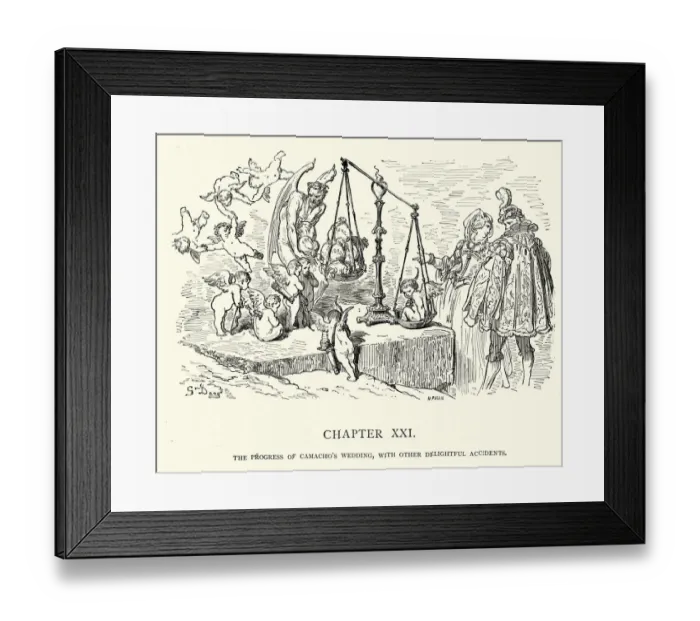 Framed Print : Don Quixote, Progress of Camachos wedding Framed Print : Don Quixote, Progress of Camachos wedding
