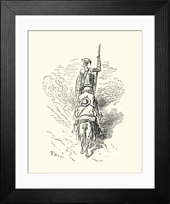 Framed Print : Don Quixote and Sancho Panza Framed Print : Don Quixote and Sancho Panza