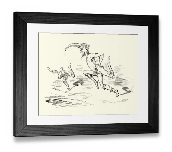 Framed Print : Adventures of Baron Munchausen, Three legged monster Framed Print : Adventures of Baron Munchausen, Three legged monster