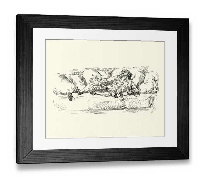 Framed Print : Adventures of Baron Munchausen, The Baron smoking a pipe Framed Print : Adventures of Baron Munchausen, The Baron smoking a pipe