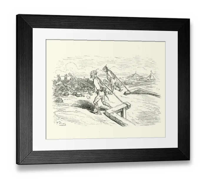 Framed Print : Adventures of Baron Munchausen, Escape of the condemned men Framed Print : Adventures of Baron Munchausen, Escape of the condemned men