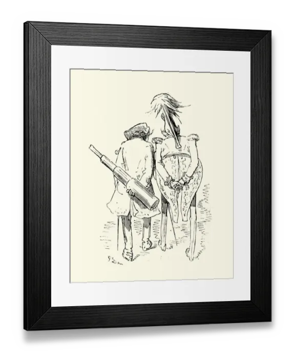 Framed Print : Adventures of Baron Munchausen, With the General