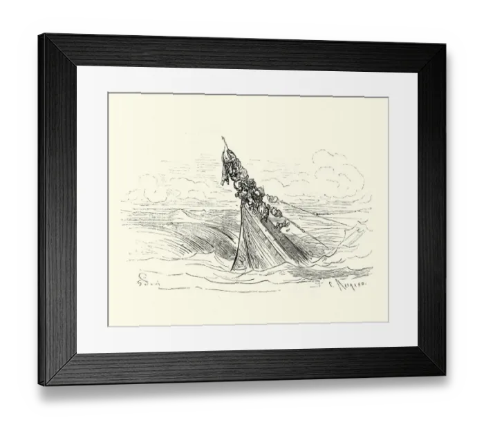 Framed Print : Adventures of Baron Munchausen, The sinking ship Framed Print : Adventures of Baron Munchausen, The sinking ship