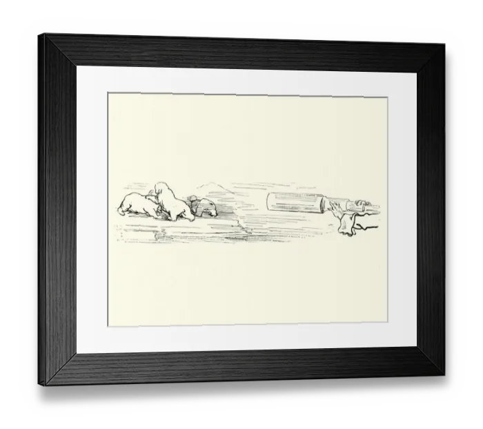 Framed Print : Adventures of Baron Munchausen, Spying on the bears Framed Print : Adventures of Baron Munchausen, Spying on the bears