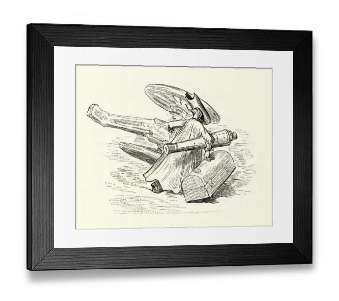 Framed Print : Adventures of Baron Munchausen, Carrying away the Cannon