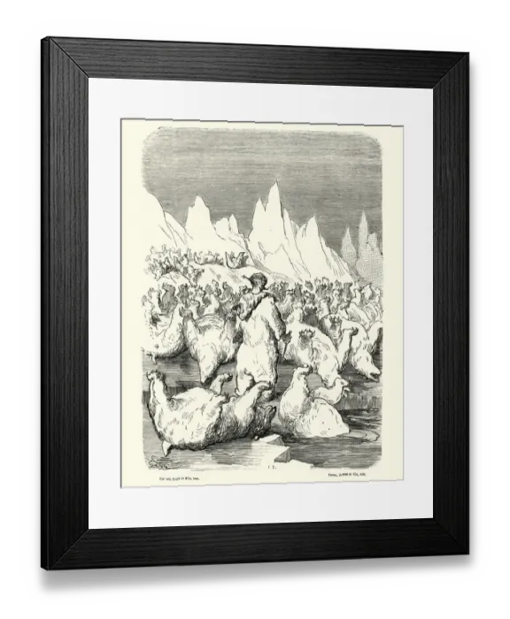 Framed Print : Adventures of Baron Munchausen, lying dead in a circle Framed Print : Adventures of Baron Munchausen, lying dead in a circle