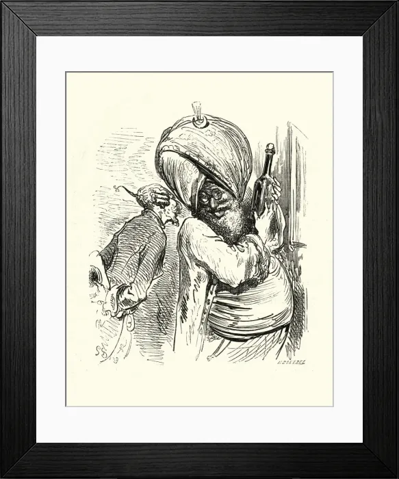 Framed Print : Adventures of Baron Munchausen, The Sultans Wine Framed Print : Adventures of Baron Munchausen, The Sultans Wine