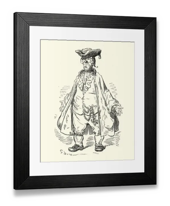 Framed Print : Adventures of Baron Munchausen, Strange aerial traveller Framed Print : Adventures of Baron Munchausen, Strange aerial traveller