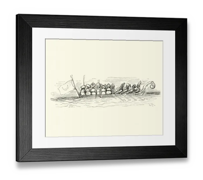Framed Print : Adventures of Baron Munchausen, The Grand Seigniors boat