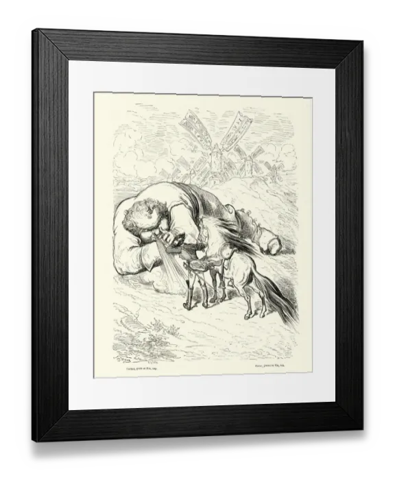 Framed Print : Adventures of Baron Munchausen, personage of a corpulence Framed Print : Adventures of Baron Munchausen, personage of a corpulence