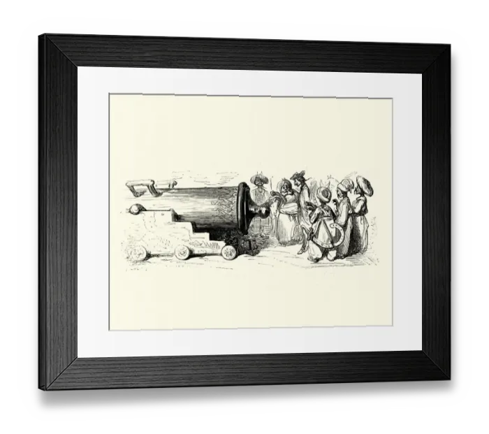 Framed Print : Adventures of Baron Munchausen, Grand Turks Cannon Framed Print : Adventures of Baron Munchausen, Grand Turks Cannon