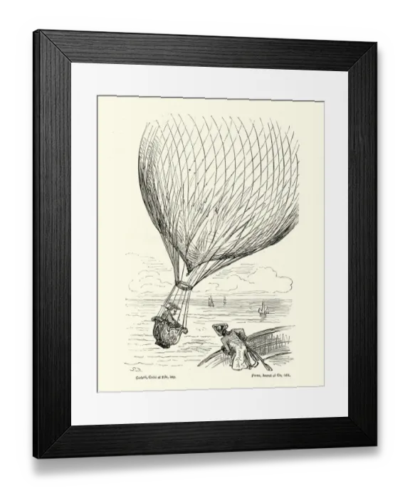 Framed Print : Adventures of Baron Munchausen, Hot Air Balloon Framed Print : Adventures of Baron Munchausen, Hot Air Balloon